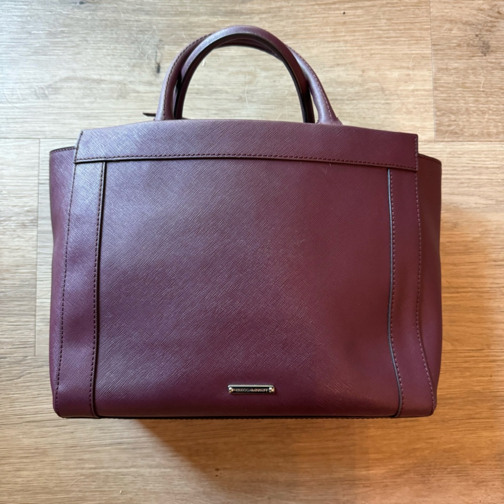 Rebecca Minkoff Small Monroe Crossbody Top Handle Leather Tote